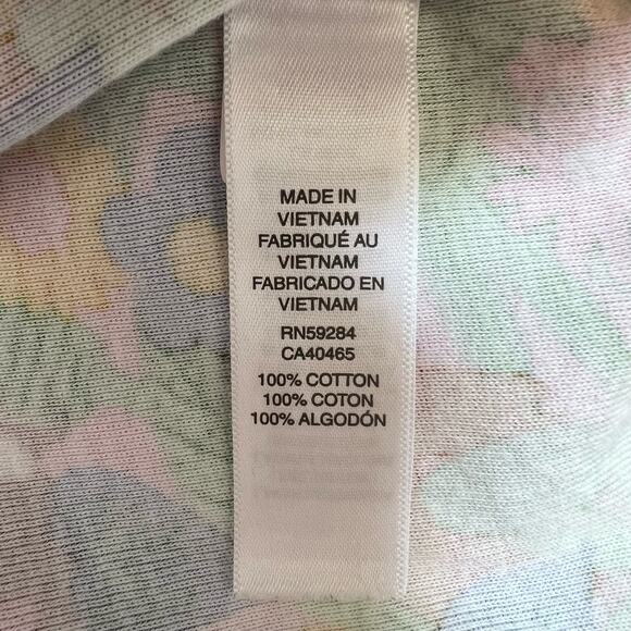 Children’s Place Girls Shortie Pajama Size 0-3M Critter Floral One Piece Cotton - Picture 5 of 6